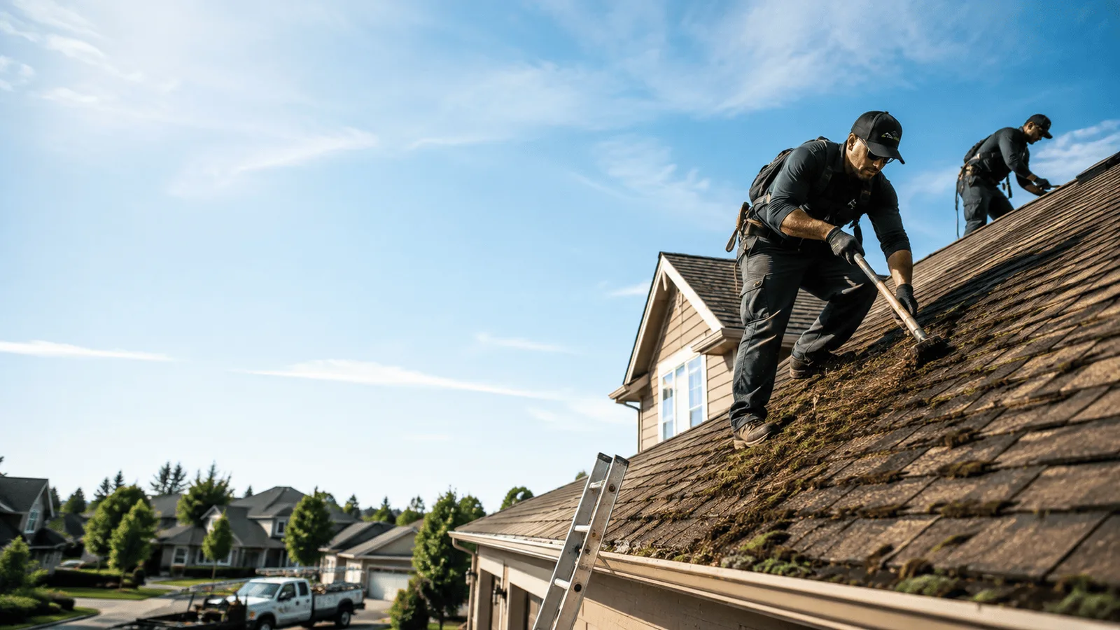 Roof Moss Removal in Oklee, MN near me